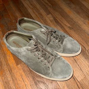 Allen Edmonds blue sued shoes size 12